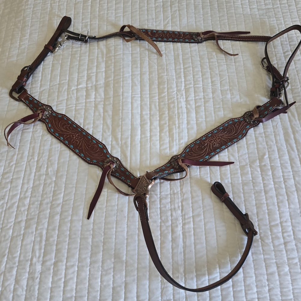 Brown Leather Western Horse Tack Set